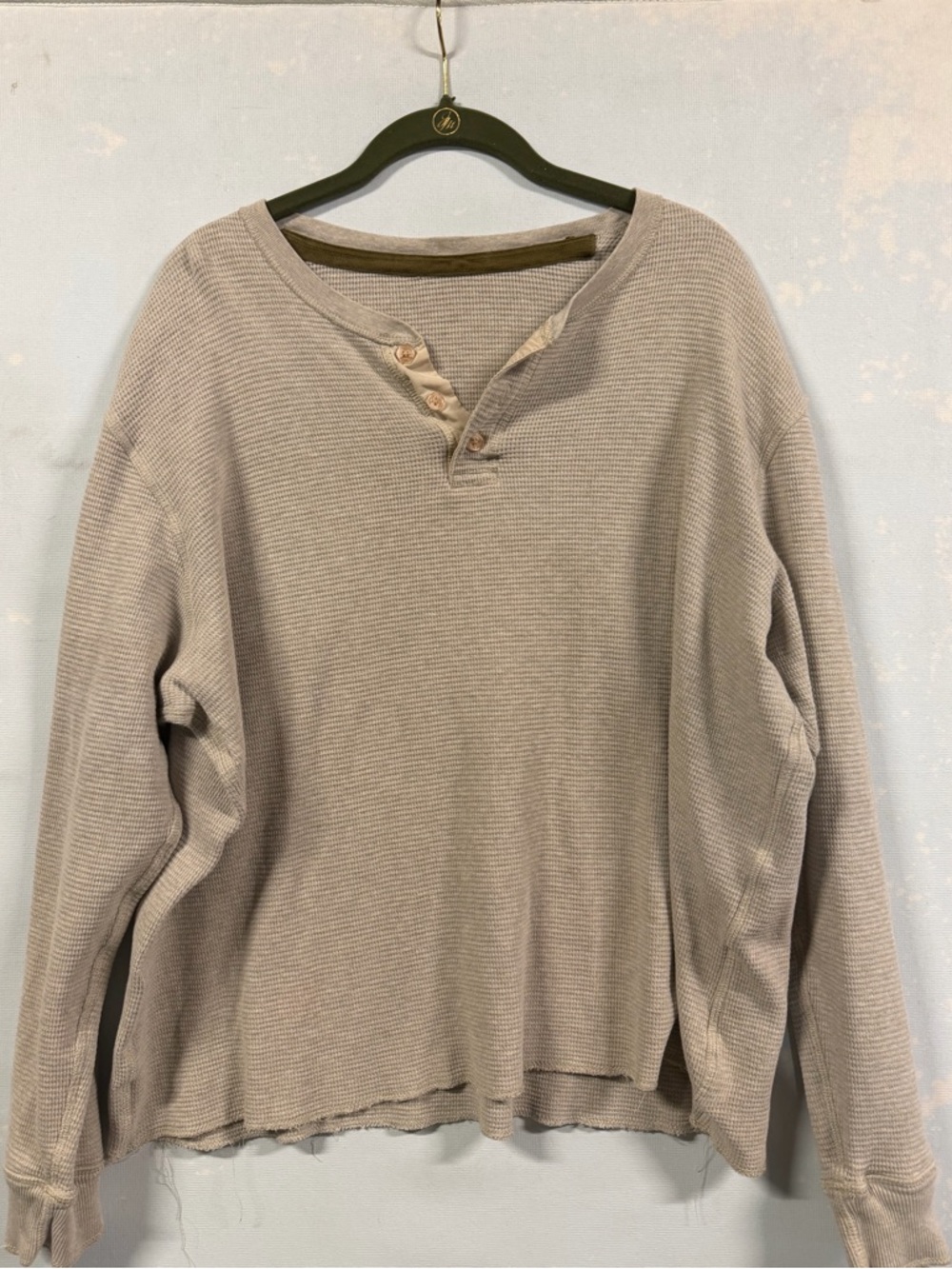 Cream Colored Henley Top